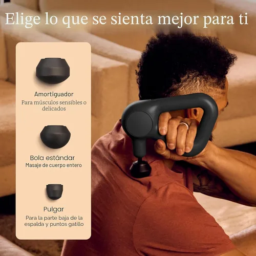 Miniatura 6 de TheraGun Therabody Relief - Pistola de masaje silenciosa para terapia de tejido profundo, habilitada para Bluetooth, pistola de masaje de percusión
