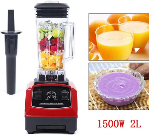 Miniatura 4 de Licuadora profesional, 2L 1500 W Licuadora comercial para encimera batidora, licuadora de alta velocidad para batidos, hielo y frutas congeladas