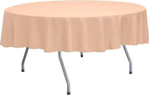 Miniatura 5 de ULTIMATE TEXTILE Mantel redondo reversible Shantung Satin Majestic de 72 pulgadas, color verde salvia