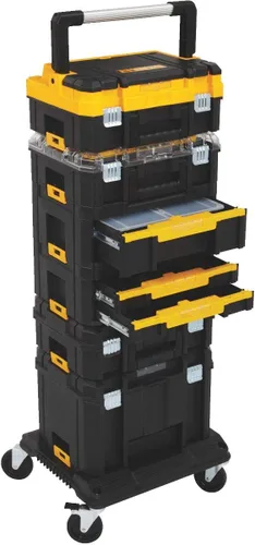 Miniatura 4 de Carrito Organizador de Almacenamiento de Herramientas DEWALT, Uso con Sistema TSTAK, Ruedas de Alta Resistencia para Rodar, Organizador para Sitios