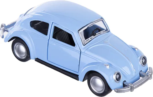 Miniatura 2 de Berry President 1967 Clásico Beetle Bug Vintage 1/32 Escala Diecast Metal Coche de Juguete con tracción trasera para Regalo/Niños (Azul Cielo)