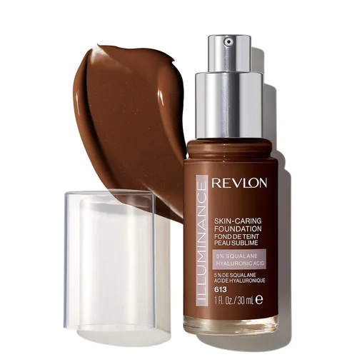 Miniatura 34 de Revlon Illuminance - Base líquida para el cuidado de la piel, ácido hialurónico, fórmula hidratante y nutritiva con cobertura media, bronceado claro