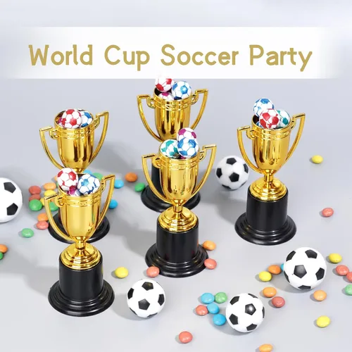 Miniatura 4 de ZZYFGH Mini copa de trofeo de oro para niños y adultos, trofeos de plástico de 4 pulgadas para deportes, recuerdos de fiesta, torneos, competiciones