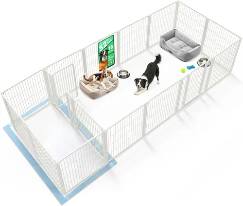 Miniatura 30 de FXW Homeplus Unleashed Corralito para Perros de Interior - Juego Sin Estrés y Seguro, Resistente de 24 Pulgadas 4 Paneles Corral para Cachorros