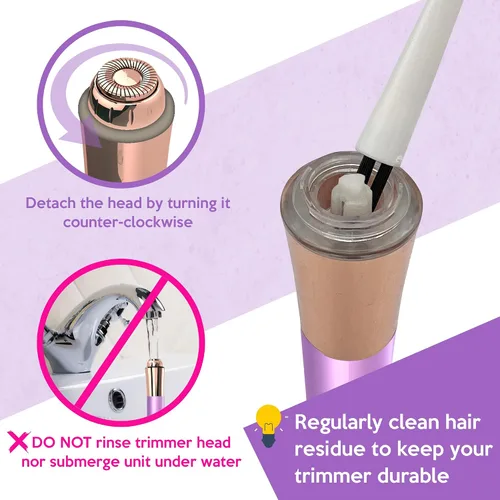 Miniatura 7 de Depilación facial para mujeres, removedor de vello facial eléctrico sin dolor e impecable, afeitadora facial y recortadora para labio superior