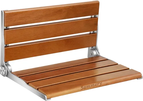 Asiento de ducha de montaje en pared de 18", banco de ducha de montaje en pared para interior de ducha, asiento de ducha plegable, asientos de ducha