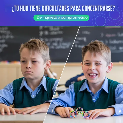 Miniatura 6 de BUNMO Juguete para la ansiedad, anillos magnéticos, para poner en cesta de Pascua, para adultos, para niños o niñas, genial regalo
