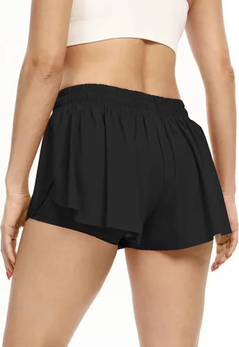Miniatura 6 de Blaosn Pantalones cortos atléticos fluidos para mujer, gimnasio, yoga, entrenamiento, correr, pantalones cortos de tenis, falda falda linda, ropa