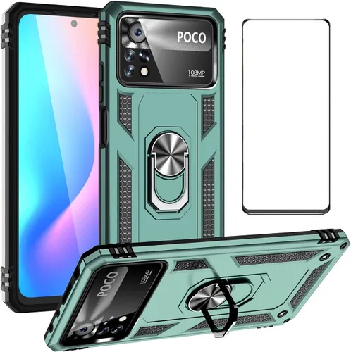 Miniatura 76 de Funda para Xiaomi redmi Note 12 Pro Plus 5G con protector de pantalla, soporte delgado protección militar a prueba de golpes Armor Defender Funda