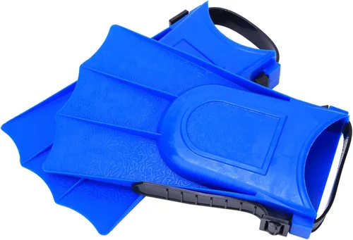Miniatura 6 de Un par de aletas cortas de PVC para niños y niñas de buceo ligero para entrenamiento de natación y buceo de pies para niños y jóvenes, conjunto
