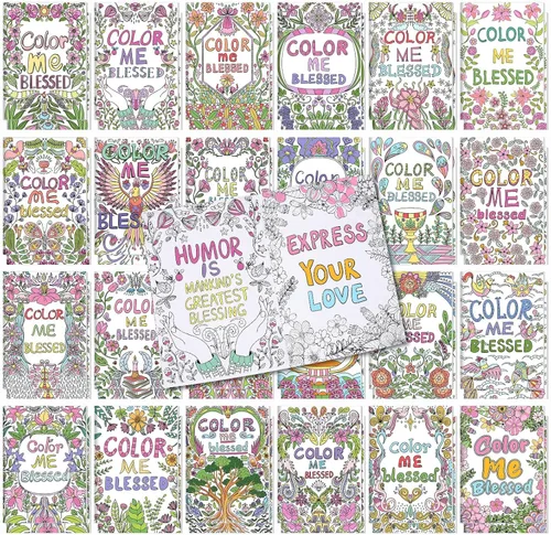 Miniatura 17 de Liliful 144 piezas de libro para colorear de calabaza a granel para adultos, otoño, bricolaje, arte, alivio del estrés, libro de dibujo con patrones