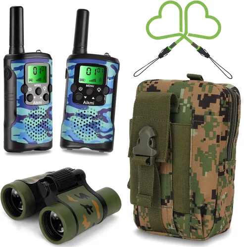 Walkie Talkies para niños, juguetes para niños de 5 años en adelante, juguetes al aire libre, radio de 2 vías, 22 canales, 3 millas de alcance para