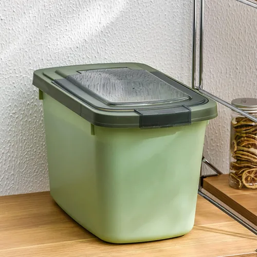 Contenedores de almacenamiento de alimentos con tapas, dispensador de arroz hermético, contenedores de almacenamiento de gran capacidad, dispensador