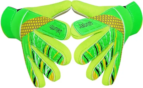 Miniatura 18 de Jalunth Guantes de Portero de Fútbol para Niños y Jóvenes, Guantes de Guardameta Jugador de Campo para Niños y Niñas, Palma de Látex Antideslizante