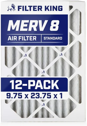 Miniatura 66 de Filter King Filtro de aire de 5.88 x 12.13 x 1 (MERV 8) (paquete de 12) filtros de horno de CA para control de polvo y alergias, fabricados en EE.