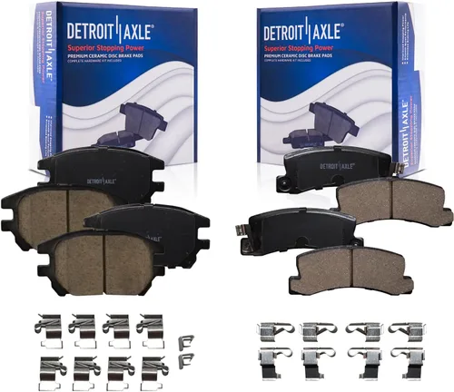 Miniatura 92 de Detroit Axle - Pastillas de freno traseras para Kia Sportage 2017-2022, Hyundai Tucson 2016-2021, pastillas de freno de cerámica 2018 2019 2020