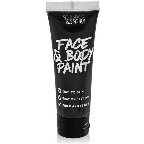 Splashes & Spills - Crema de pintura facial y corporal, 1.0 fl oz (1.0 fl oz), disfraz y maquillaje de disfraces (negro)
