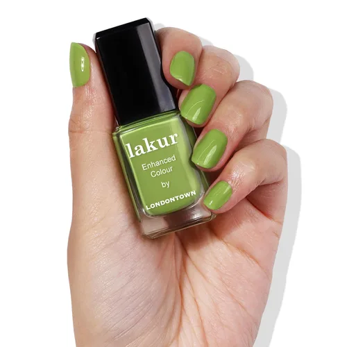 Miniatura 15 de LONDONTOWN Lakur Nail Polish – Green, Long-Lasting, Streak-Free, Chip-Resistant 21+ Free Non-Toxic Vegan Nail Color, Strengthens & Hydrates Nails