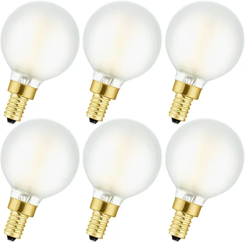 Miniatura 12 de Leools Bombilla LED A15 regulable sin parpadeo mate de 8 W vidrio esmerilado CRI95 blanco neutro 4000 K, equivalente a 60 W, bombilla de filamento