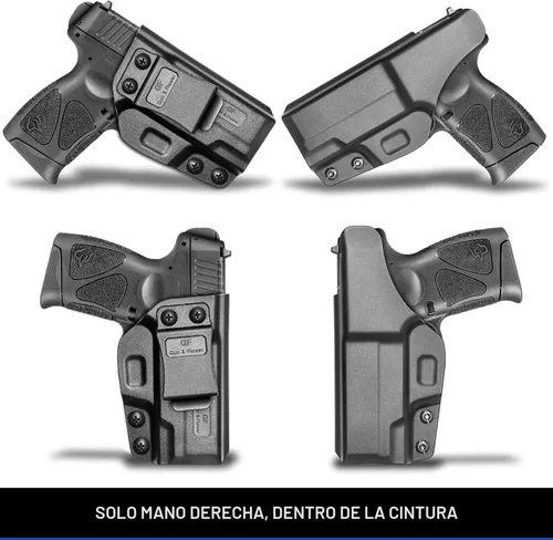 Miniatura 8 de Funda de polímero IWB Taurus G2C y G3C Adj. Cant y retención Cintura interior Compatible con Taurus G3C/ G2C/ G2S/ PT111/PT140 A-polímero