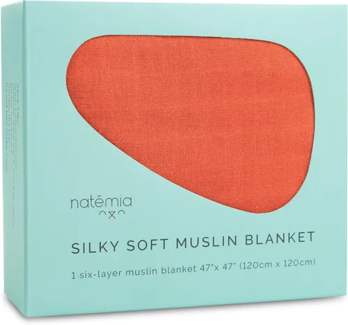 Natemia Manta de muselina para bebé, ultra suave, transpirable, para niñas y niños, esenciales para recién nacidos, funda multiusos para cochecito,