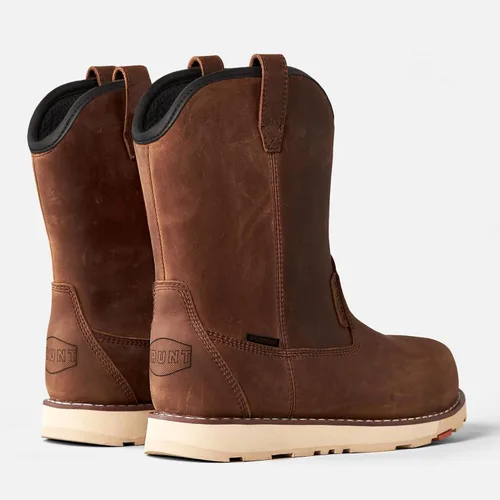 Miniatura 6 de BRUNT Bolduc (Punta Comp) - Marrón - Bota de Trabajo Wellington Impermeable de Cuña con Tiradores de 9" - Clasificación EH - Resistente a