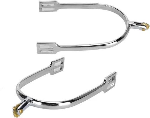 Miniatura 4 de Zerone Espuelas de Caballo, Monturas Horse Spurs Accesorios de Caballo Espuelas de Aleación de Zinc Inglés Caballo Accesorio con Perilla de Cobre