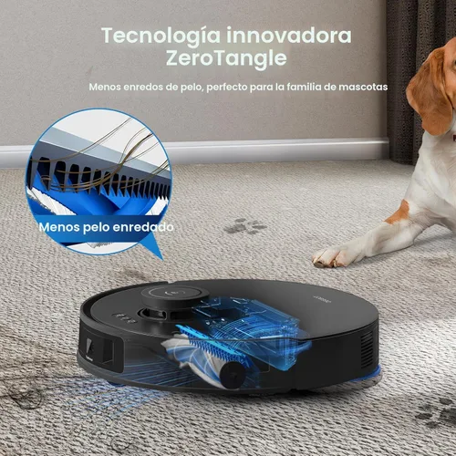 Miniatura 5 de ECOVACS DEEBOT T30S AI Care Robot Aspiradora y Trapeador, 11000Pa, Trapeado de Borde Adaptativo TruEdge, ZeroTangle, AI Instant Re-mop, Lavado