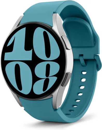 MoKo Correa sin huecos compatible con Samsung Galaxy Watch 7 6 5 4 FE Band 40mm 44mm/Watch 5 Pro 45mm/6 4 Classic 43mm 47mm 42mm 46mm, correa Azul