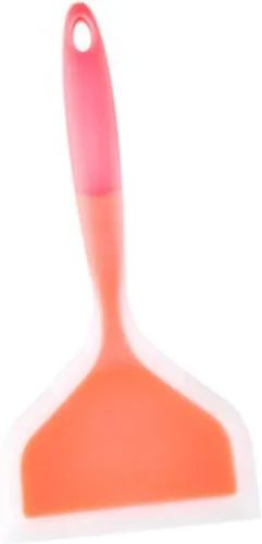 Miniatura 3 de Espátula ancha flexible estable y gruesa de silicona para panqueques, herramienta para hornear, utensilios de cocina para el hogar, naranja