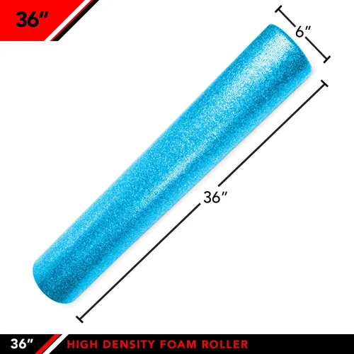 Miniatura 2 de JFIT High Density Foam Roller – EPP Deep Tissue Massage Roller for Muscle Recovery, Myofascial Release & Stretching Azul solido