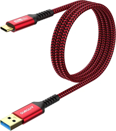 Miniatura 14 de SUNGUY - Cable USB de 10 Gbps para Android Auto, 33 cm, USB C 3.1 Gen2, transferencia de datos, cable USB C para CarPlay, carga rápida para iPhone
