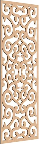 Miniatura 63 de Eveline - Paneles decorativos de pared de madera con calado, 13 3/8 pulgadas de ancho x 34 3/8 pulgadas de alto x 3/8 de alto, roble rojo rojo