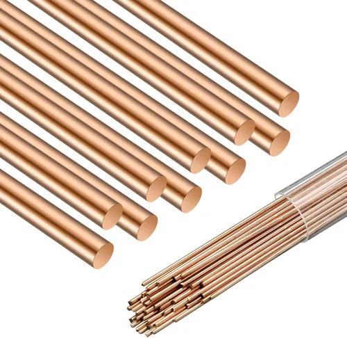 Miniatura 7 de Tandefio 40 varillas de soldadura AWS BCup-1 de cobre fosforado, soldadura de cobre fosforado, aleaciones de soldadura de cobre plano, varillas