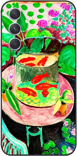 Miniatura 44 de Berkin Arts Wassily Kandinsky - Funda de silicona compatible con Samsung Galaxy A52 5G 4G/A52S 5G, color campo colorido Moongate (varios círculos)