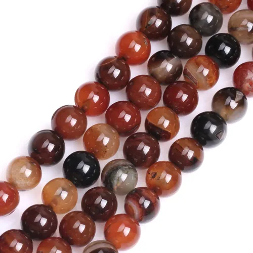 Miniatura 43 de GEM-Inside Cuentas sueltas de amatista natural de 14 mm, gemas de cristal redondo, piedra de energía para hacer joyas, 15 pulgadas Amatista oscura