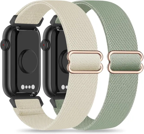 Miniatura 11 de Paquete de 2 bandas elásticas de nailon de 0.63 pulgadas compatibles con FITVII HM08/MorePro HM08/Amzhero-Runfit D26/KALINCO Slim Fitness Tracker