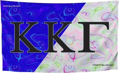 Miniatura 36 de Greek Club Sorority & Fraternity - Bandera de luz negra, 3 pies x 5 pies, licencia oficial, tapiz, exhibición, poliéster, pancarta de letras, CHI