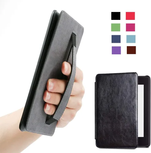 Funda de tela resistente al agua para Kindle Paperwhite (10ª generación-2018), funda de piel sintética para lector electrónico, cubierta inteligente