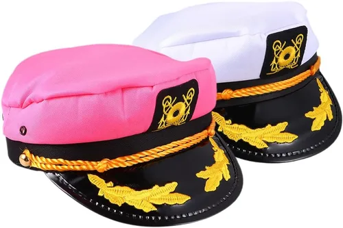 PRETYZOOM 2 sombreros de capitán para actividades al aire libre para cosplay, fiestas temáticas náuticas y uso casual, adecuado para todas las edades
