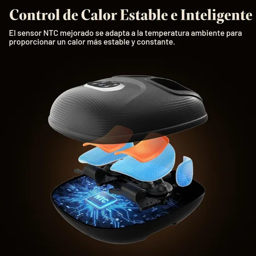Miniatura 6 de CuPiLo - Masajeador shiatsu de pies con calor, elegible para FSA y HSA, vibración y presión ajustable para fascitis plantar, neuropatía, regalo