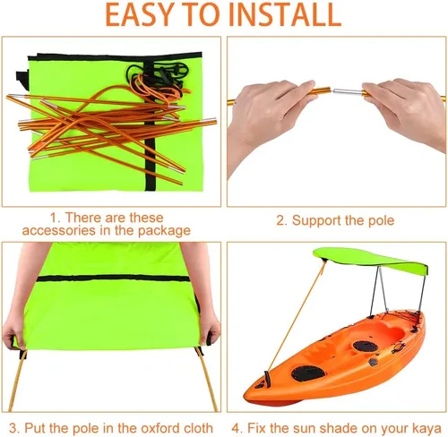 Miniatura 2 de KUUQA Toldo para kayak y canoa para una sola persona
