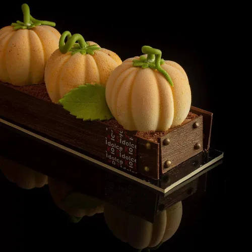 Miniatura 6 de EchoDone Molde de silicona para calabaza, 6 cavidades, molde para hornear cupcakes, bandeja de mousse, moldes para decoración de pasteles de cocina