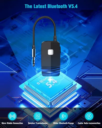 Miniatura 2 de Golvery, receptor Bluetooth (Bluetooth avanzado 4.1, A2DP) - adaptador de audio inalámbrico portable con entrada de 3,5 mm - disfruta la música