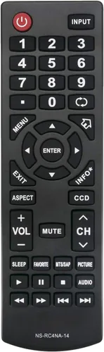 NS-RC4NA-14 - Mando a distancia para Insignia TV NS-46D400NA14 NS-50D400NA14 NS-39L400NA14 NS-39D40SNA14 NS-32D201NA14 NS-46D40SNA14 NS-50DDSNA14