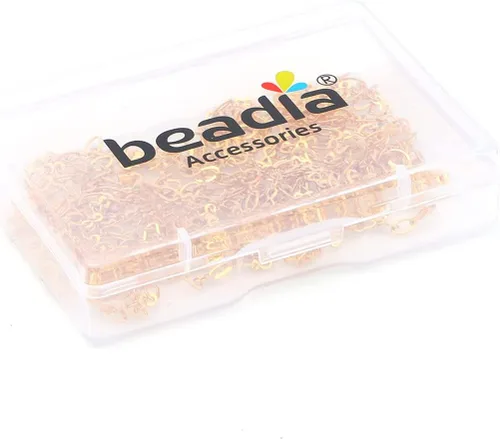 Miniatura 4 de Beadia - Cadenas en O bañadas en oro de 18 quilates de 3 mm y 2 metros para la fabricación de joyas Cadena O