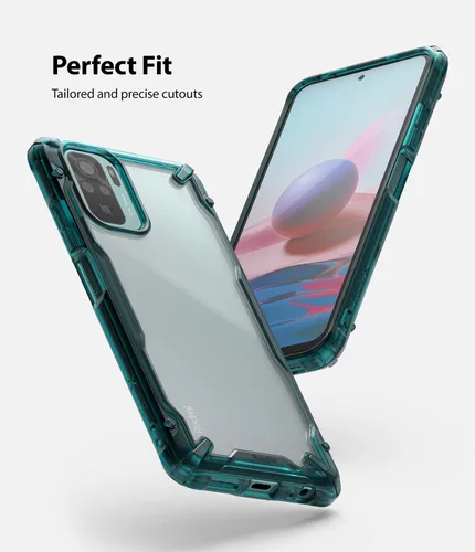 Miniatura 3 de Ringke Fusion-X - Funda compatible con Xiaomi Redmi Note 10, Redmi Note 10S, parte trasera transparente, resistente, a prueba de golpes, TPU