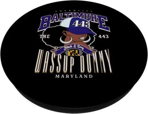 Miniatura 2 de 443 Area Code Baltimore Afro Roots PopSockets Adhesive PopGrip