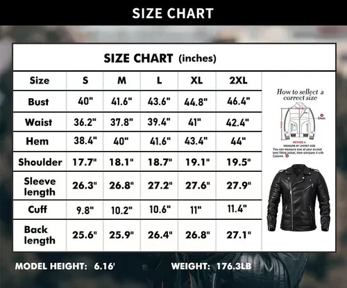 Miniatura 7 de BANMAXDD Men's Faux Leather Jacket QUALITY Black Waterproof Windproof Multi-pocket Biker Jacket Casual Warm Winter Coat