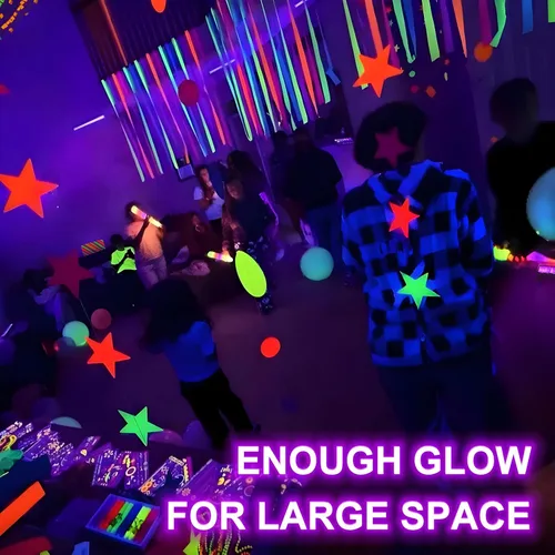 Miniatura 4 de Paquete de 8 Barras de Luz Negra LED de 40W, Luces Negras Iluminan 4000 pies² con Interruptor+Enchufe+Cable de 6 pies, para Suministros de Fiesta